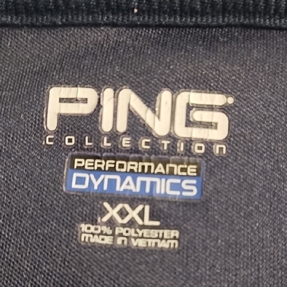 Ping Men's Navy & Tan Patterned Polo Shirt - Picture 3 of 9
